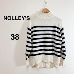 NOLLEY'S ノーリーズ カシミヤ混MUSIC ハイネックブルオーバーニット ウールカシミヤ カシミア混 長袖ニット 秋冬トップス 大人カジュアル きれいめカジュアル 通勤コーデ シンプルニット レディースニット 38