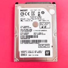 HGST HDD1TB HTS541010A9E680 2.5インチ SATA ノートPC用 ハードディスク 動作品のサムネイル