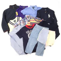 ラルフローレン RALPH LAUREN 12点セット シャツ カットソー パンツ チェック 100-120 マルチカラー /JS