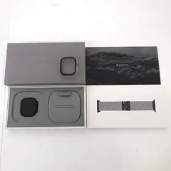 【三重店】Apple Watch Ultra 2 GPS+Cellularモデル 49mm ブラックチタニウムケースとブラックチタニウムミラネーゼループ M MX5U3J/A【139-C702】