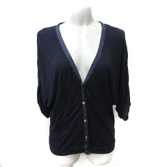 マルティニーク martinique カーディガン カットソー 七分袖 M 紺 ネイビー /YI