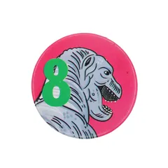 恐竜 GEMMA DESIGNS 1988 ビンテージ 缶バッジ 数字 8歳 缶バッチ ピンバッジ バッチ brooch-7842