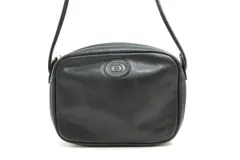 オールド グッチ ヴィンテージ ミニ ショルダーバッグ 007 113 0068 GGロゴ Unisex メンズ可 レザー 黒 ブラック GUCCI 5098h