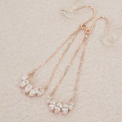 4℃ K10 ドロップ チェーンピアス 2019年限定/25-3163