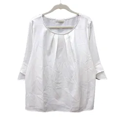 エニィスィス エニシス anySiS ブラウス 七分袖 2 M 白 ホワイト /MN