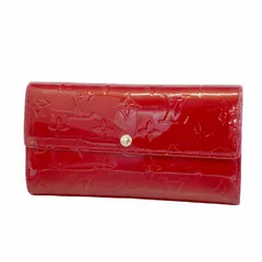 ★SALE【6ba0141-k】ルイヴィトン 長財布 ヴェルニ ポルトフォイユサラ M91739 ルージュグルナディーヌ【中古】レディース