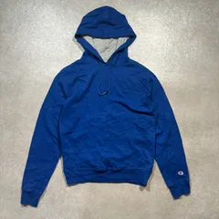 Champion チャンピオン スウェット パーカー カジュアル ロゴ 刺繍 ブルー L