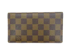 箱・袋付【美品】LOUIS VUITTON ルイヴィトン ダミエ アジェンダ・ポッシュ R20703 イニシャル入り 札入れ