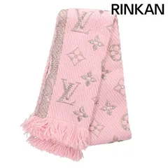 ルイヴィトン  M70466/エシャルプ・ロゴマニア モノグラム刺繍マフラー レディース