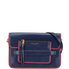 マークジェイコブス ネイビー パープル レザー レディース MARC JACOBS【1-0190156】