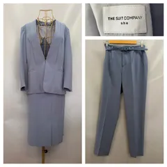 THE SUIT CONPANY  レディーススーツセット ジャケット・パンツ・スカート・ベルト2本のセット