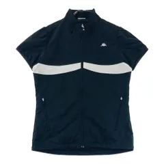 サイズ：L KAPPA GOLF カッパゴルフ  半袖 ジップジャケット  ブラック系 [240101627965] ゴルフウェア レディース ストスト