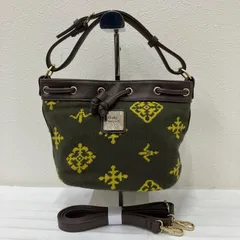 9622　Daily russet デイリーラシット　2way　ショルダーバッグ　ハンドバッグ　ブラウン　カーキ　ニット　レザー　オリーブ　小さめ　ミニ　レディース　シンプル　カジュアル　きれいめのサムネイル