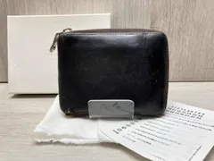 Maison Martin Margiela /メゾンマルタンマルジェラ 二つ折り財布 ラウンドファスナー レザー アンティークブラウン イタリア製 箱あり
