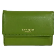 Kate spade(ケイトスペード) コインケース - グリーン パスケース付き/キーリング付き レザー