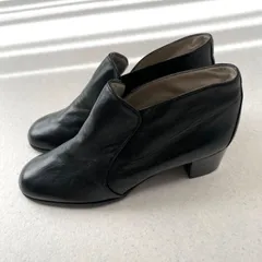 BALLY / バリー 本革 リアルレザー センターエラスティックブーツ  ショートブーツ  ブーティー ”ONDINE 02” UK2E 21〜22cm ブラック