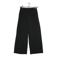 中古 レディース ルコックスポルティフ le coq sportif パンツ M 黒 ブラック ワイド ストレッチ 裏微起毛