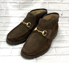 24675✨グッチ ホースビット スエード ローファー チャッカブーツ 37.5 