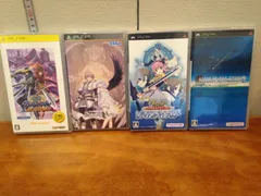 【中古】PSPソフト4本セット　（戦国BASARA・シャイニング・アーク・テイルズオブ ザ ワールド レディアントマイソロジー・テイルズオブ ザ ワールド レディアントマイソロジー2）＋PSPバッテリー