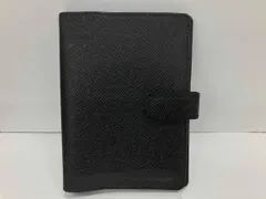 LOUIS VUITTON タイガ R20426 アジェンダPM 手帳カバー 6穴式 アルドワーズ 黒系 レザー ルイヴィトン メンズ CA1023