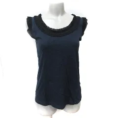 イエナ IENA カットソー ノースリーブ タンクトップ F 紺 ネイビー /YI