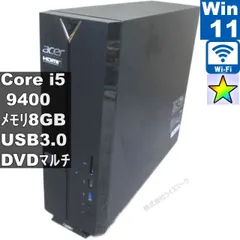 Acer Aspire X XC-886-F54F/F【大容量HDD搭載】　Core i5 9400　【Windows11 Home】 ／スリム型／長期保証 [95499]のサムネイル