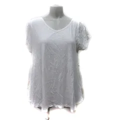 ジーナシス JEANASIS カットソー 半袖 F 白 オフホワイト /YI