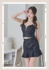 新品　キャバドレス　ミニドレス  キャミ　セットアップ　LoveRich