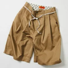 新品未使用 FREAK'S STORE フリークスストア 別注 2TUCK BAGGY WIDE TWILL SHORTS PANTS BEG ショートパンツ ハーフパンツ 1044311600002 Mサイズ ベージュ 管理番号：476-1799