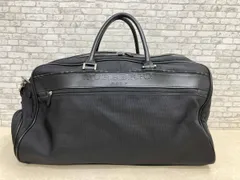 BURBERRY GOLF バーバリーゴルフ 2WAY ボストンバッグ ブラック レザー ナイロン