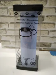 【S4-37】◇中古　SNOOPY 温度センサー付きステンレスボトル