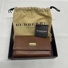 ◇ BURBERRY 6連 キーケース [ 11165055 ] 約10x6x2cm 【長期保管品】【スレ汚れあり】 ブラウン系 バーバリー / 中古 022002