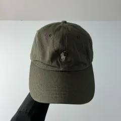 POLO ラルフローレン 刺繍 カーキ ベースボールキャップ