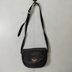 NINA RICCI ニナリッチ ショルダー バッグ ポーチ ポシェット イタリア製 レザー 本革 ロゴ ブラック vintage B445