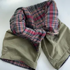 POLO RALPH LAUREN 90s リバーシブル チェック コットン パンツ