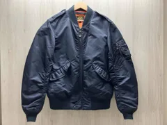 AVIREX/アヴィレックス 6162133 L-2 CM ロゴフライトジャケット エポレット アップリケロゴ ナイロン ミリタリー 中綿なし XL