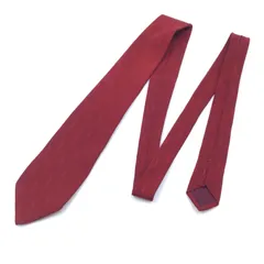 イヴ・サンローラン ネクタイ レッド ロゴ総柄 シルク100％ メンズ フォーマル ビジネス 日本製