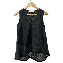 SEE BY CHLOE(シーバイクロエ) ワンピース サイズ34 S レディース - 黒 Vネック/ノースリーブ/ミニ/レース