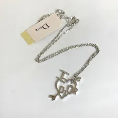 【未使用品】Christian Dior D20744 クリスチャンディオール ハートアロー ネックレス シルバー ディオール アクセサリー GT