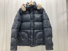 BURBERRY BLACK LABEL ダウンジャケット ファスナー破損 破れ穴あき有りBMP04-904-09 表記サイズL ブラック