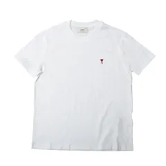 【ギフト対応可】アミパリス AMI PARIS Tシャツ Organic Cotton Jersey Ami de Coeur T-Shirt クルーネック クラシックフィット ユニセックス ホワイト 人気 ブランド おしゃれ 誕生日 プレゼント 送料無料のサムネイル