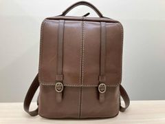kawabag sou 創 レンガ レザーリュック ワイドバッグ レディース 
