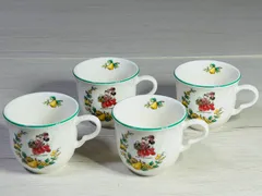 4個セット 東京ディズニーランド限定 ミニーマウス ティーカップ【未使用保管品】M2029WAT【匿名配送】