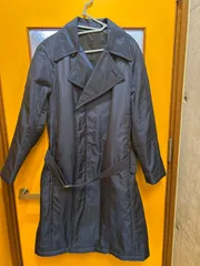 【B1-58】◇ MORGAN HOMME サイズS トレンチコート　紺色　メンズのサムネイル