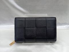 ✨極美品 付属品完備✨ボッテガ 二つ折り カセット レザー ブラック 黒