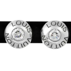 ルイヴィトン LOUIS VUITTON ピュス ドレイユ クルー ピアス ダイヤモンド K18WG 計2.6g ホワイトゴールド レディース【中古】