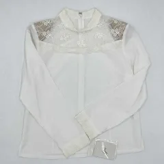 Gray　グレイ　レースブラウス　ホワイト　Lサイズ　〇□