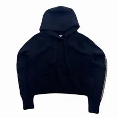 ザラ パーカー レディース Mサイズ オールブラック スウェット 袖ラインストーン 短丈 着回し良