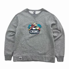 チャムス スウェット メンズ Mサイズ グレー トレーナー アウトドア シンプル 定番人気 胸ロゴ