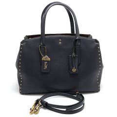 ✨希少品✨ コーチ 2way トートバッグ ダコタ がま口 スタッズ 黒色 ✨希少品✨ コーチ 2way トートバッグ ダコタ がま口 スタッズ 黒色